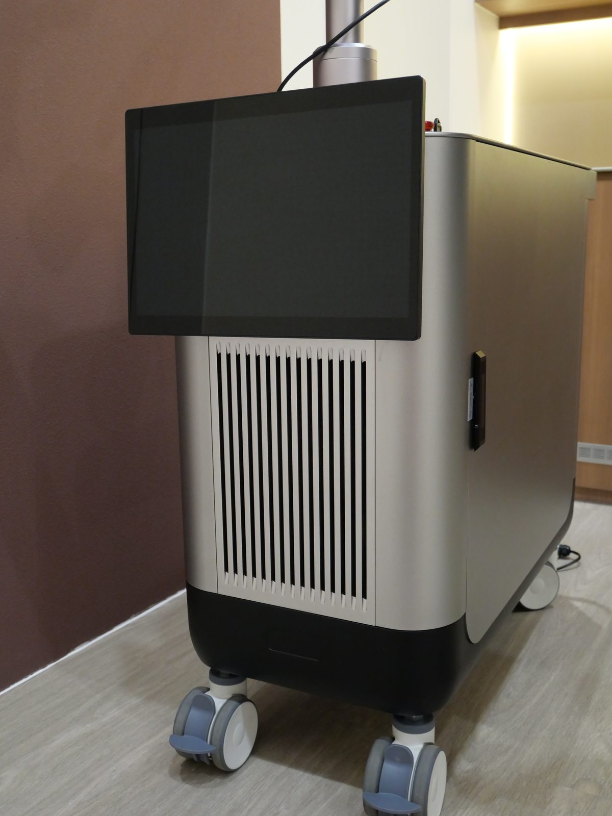 Treatment console beside the bed